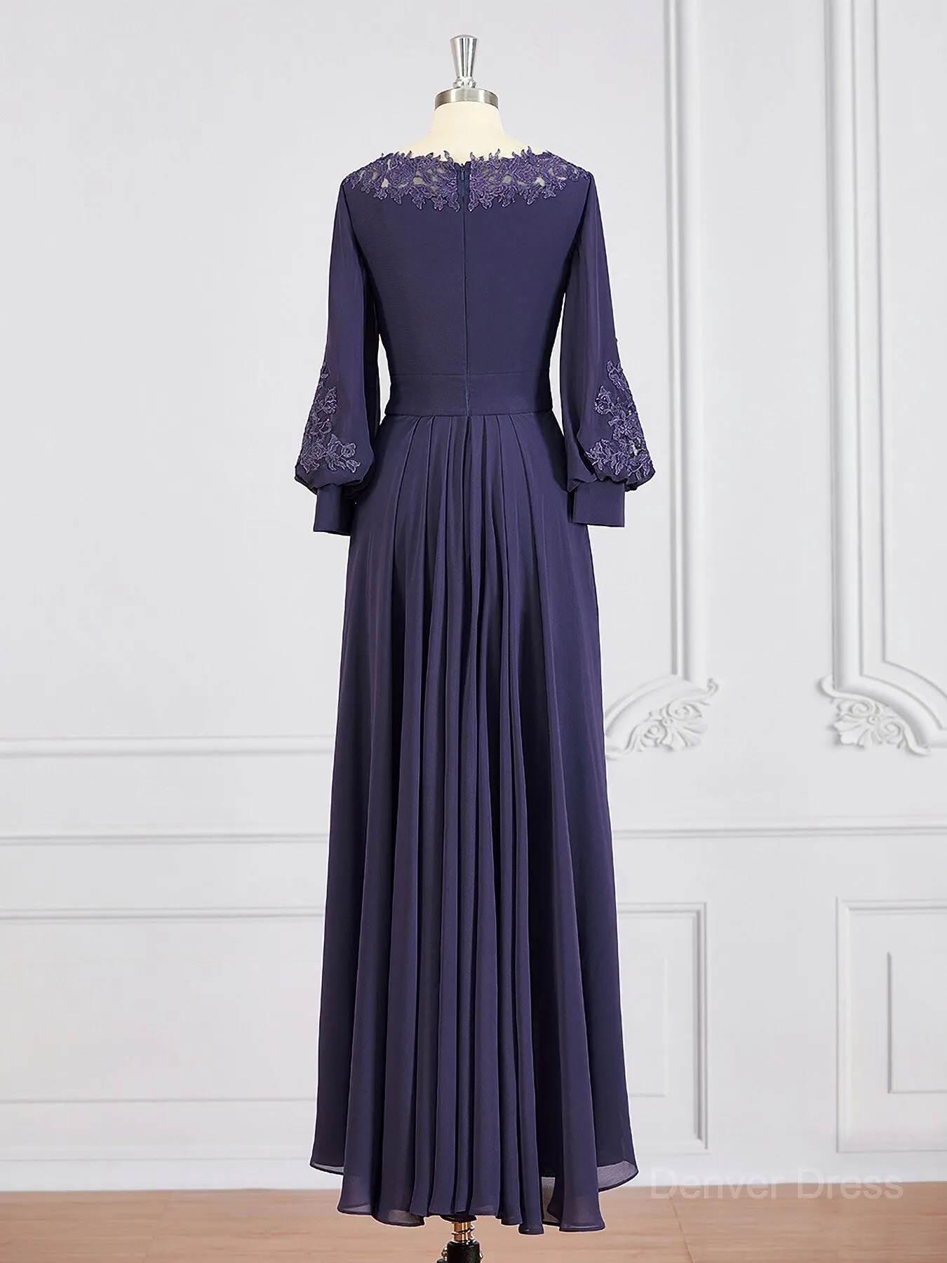 A-Line Bateau Asymmetrical Chiffon Mother of the Bride Dresses