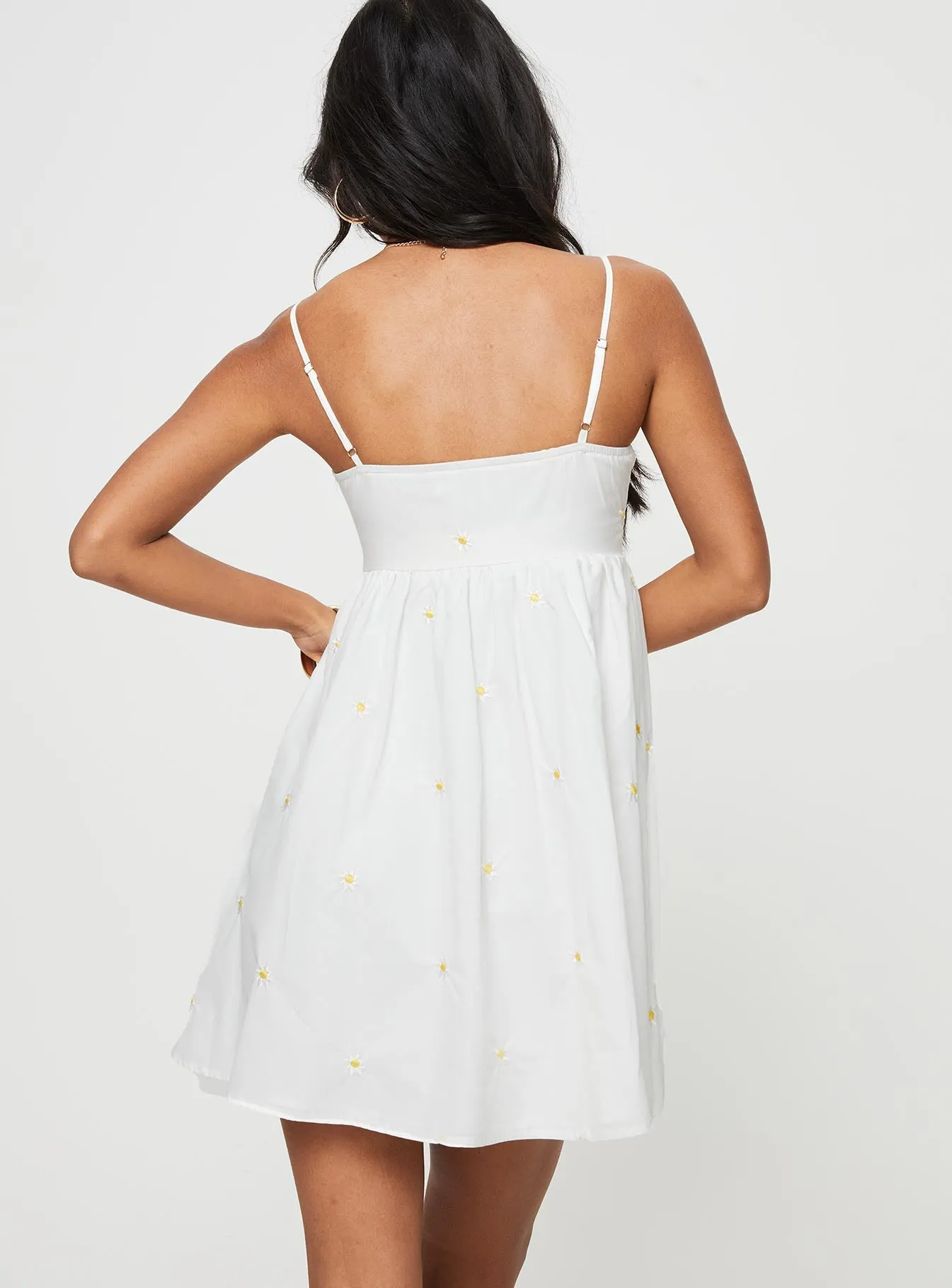 Addington Floral Mini Dress White