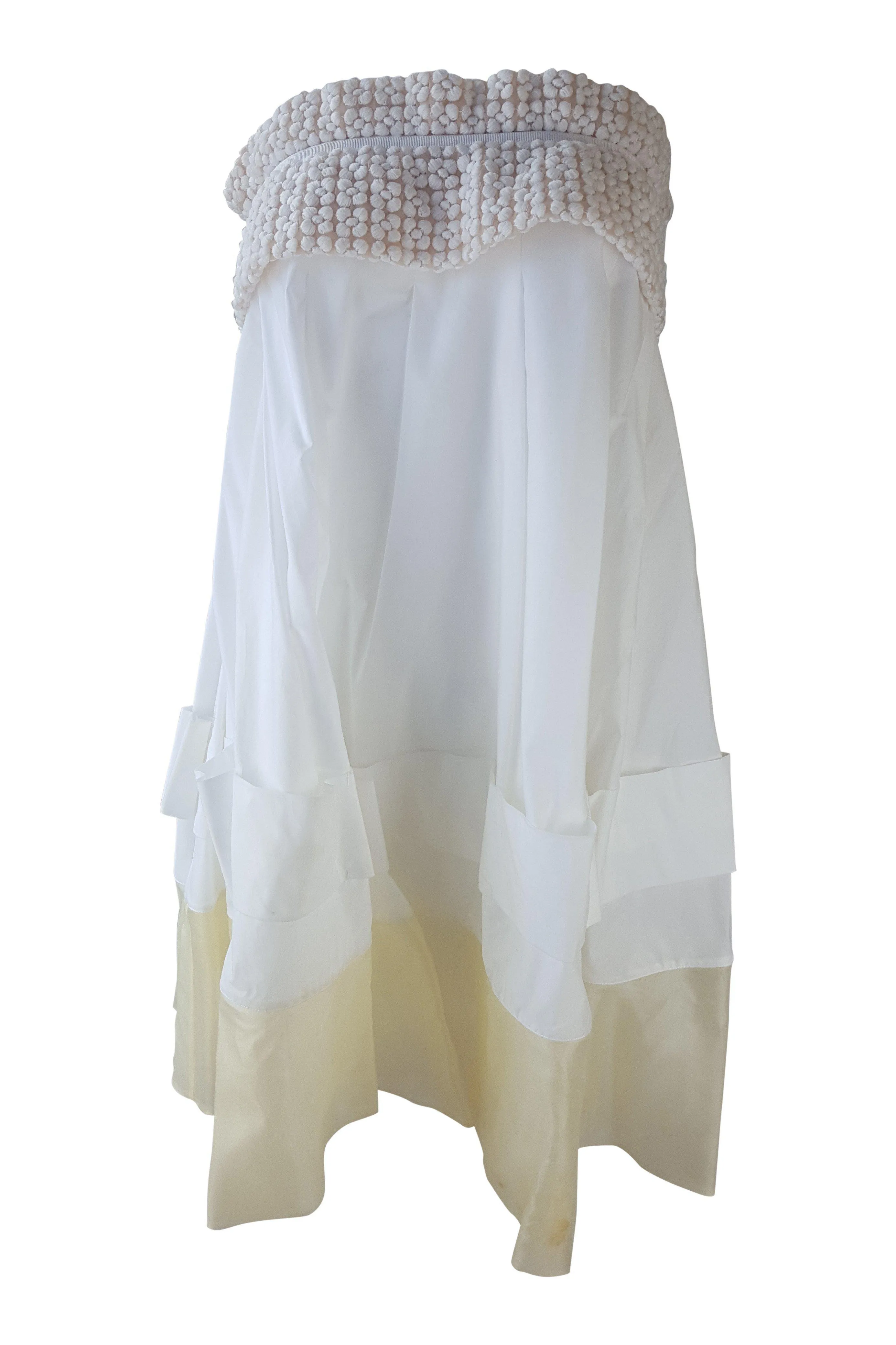 ALESSANDRO DELL'ACQUA Spring 2008 White Obi Dress (42)