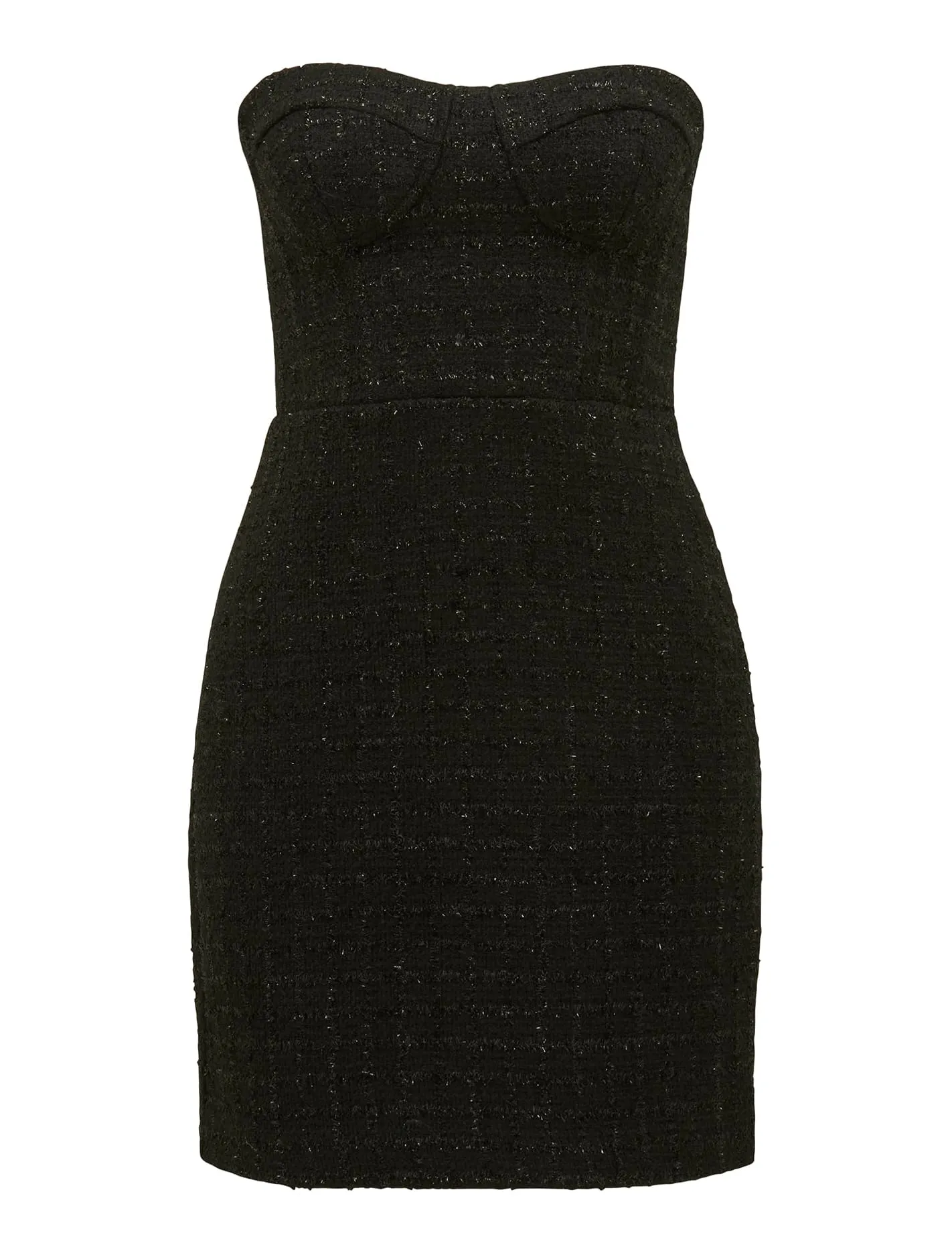 Amerie Boucle Corset Dress