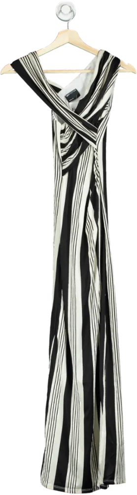 ASOS Black and White Striped Maxi Dress XS