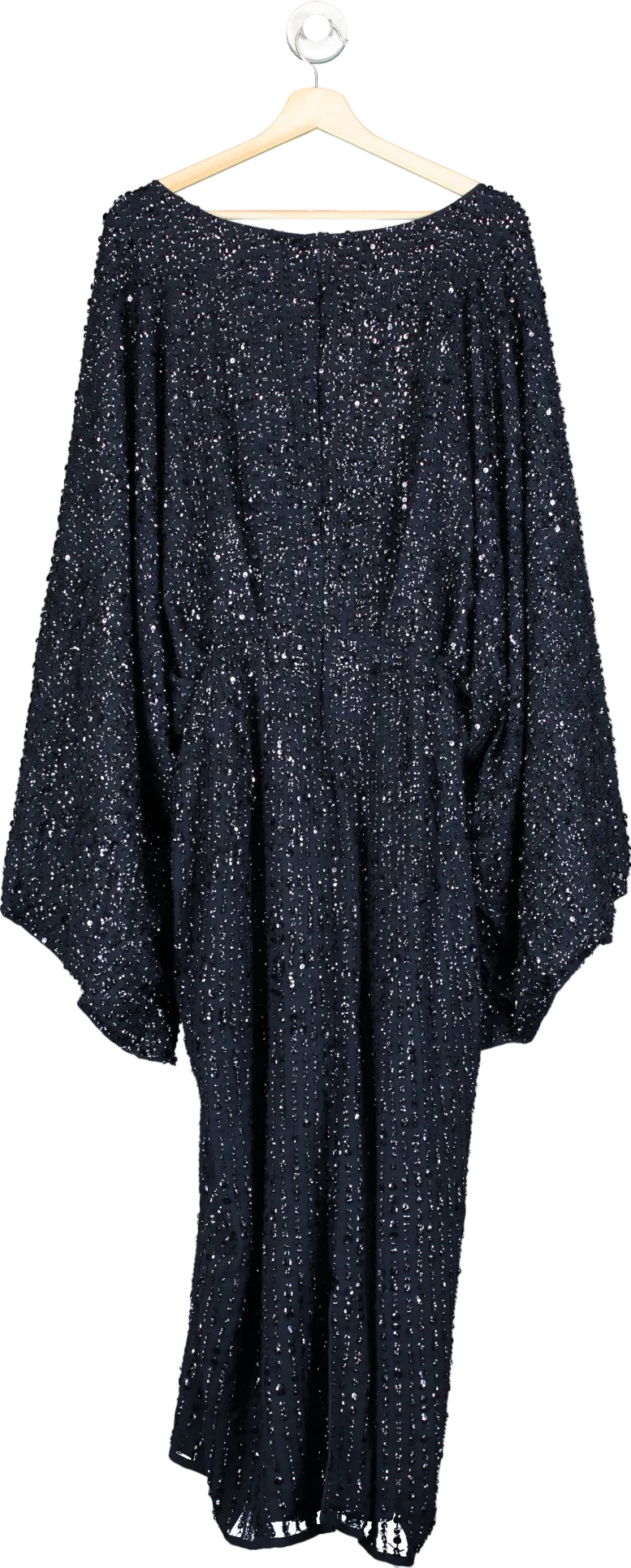 ASOS Navy Sequin Embellished Dress Curve UK 22