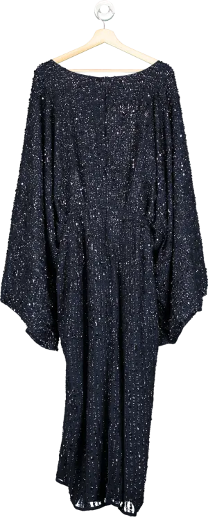 ASOS Navy Sequin Embellished Dress Curve UK 22