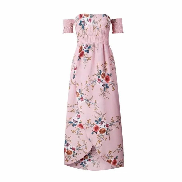 Autumn Dress Floor Length Long Dress Women Off Shoulder Dresses