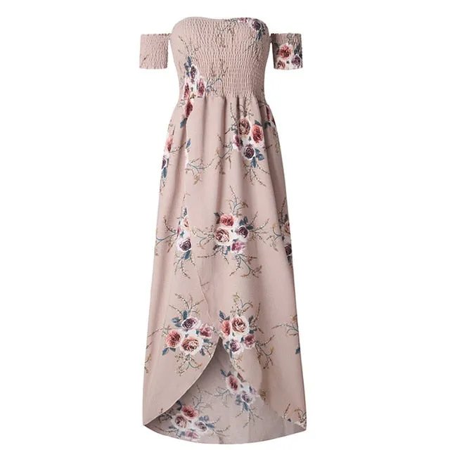 Autumn Dress Floor Length Long Dress Women Off Shoulder Dresses