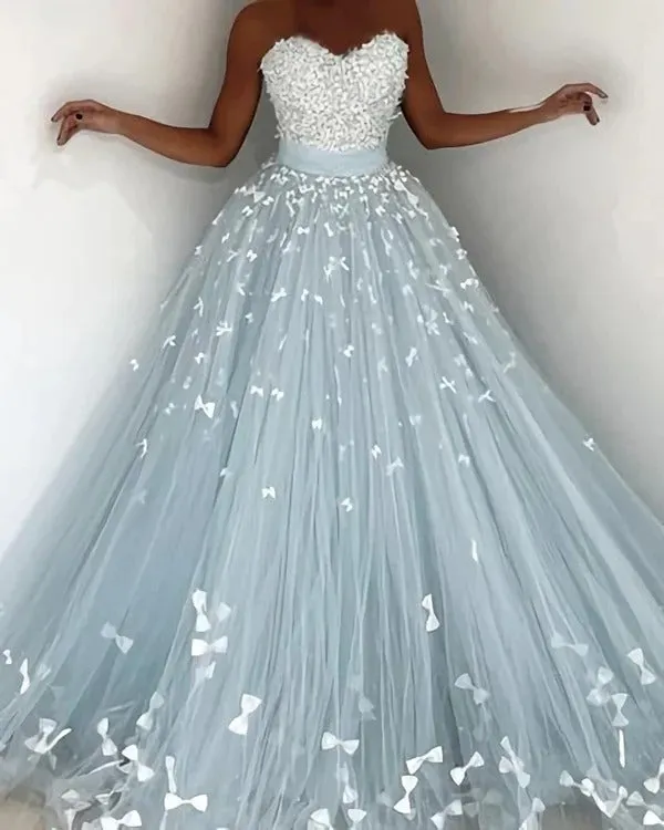 Ball Gown Tulle Sweetheart Prom dresseses,BD930694