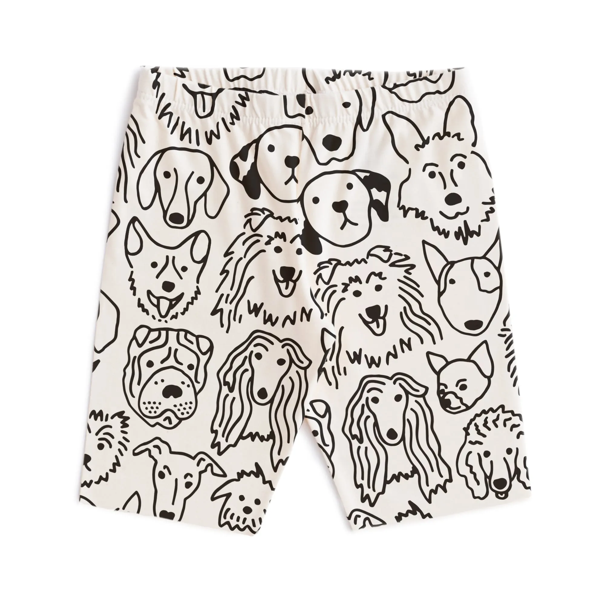 Bike Shorts - Dogs Black