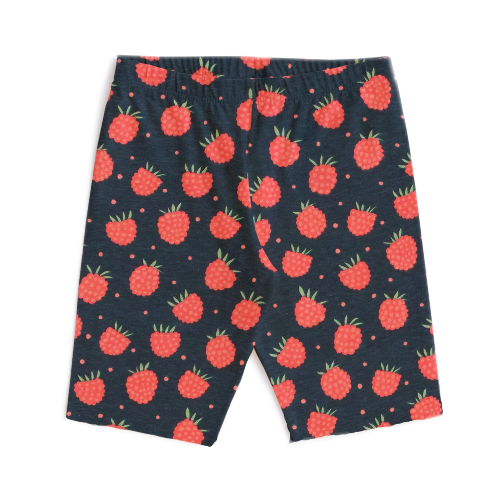 Bike Shorts - Raspberries Night Sky