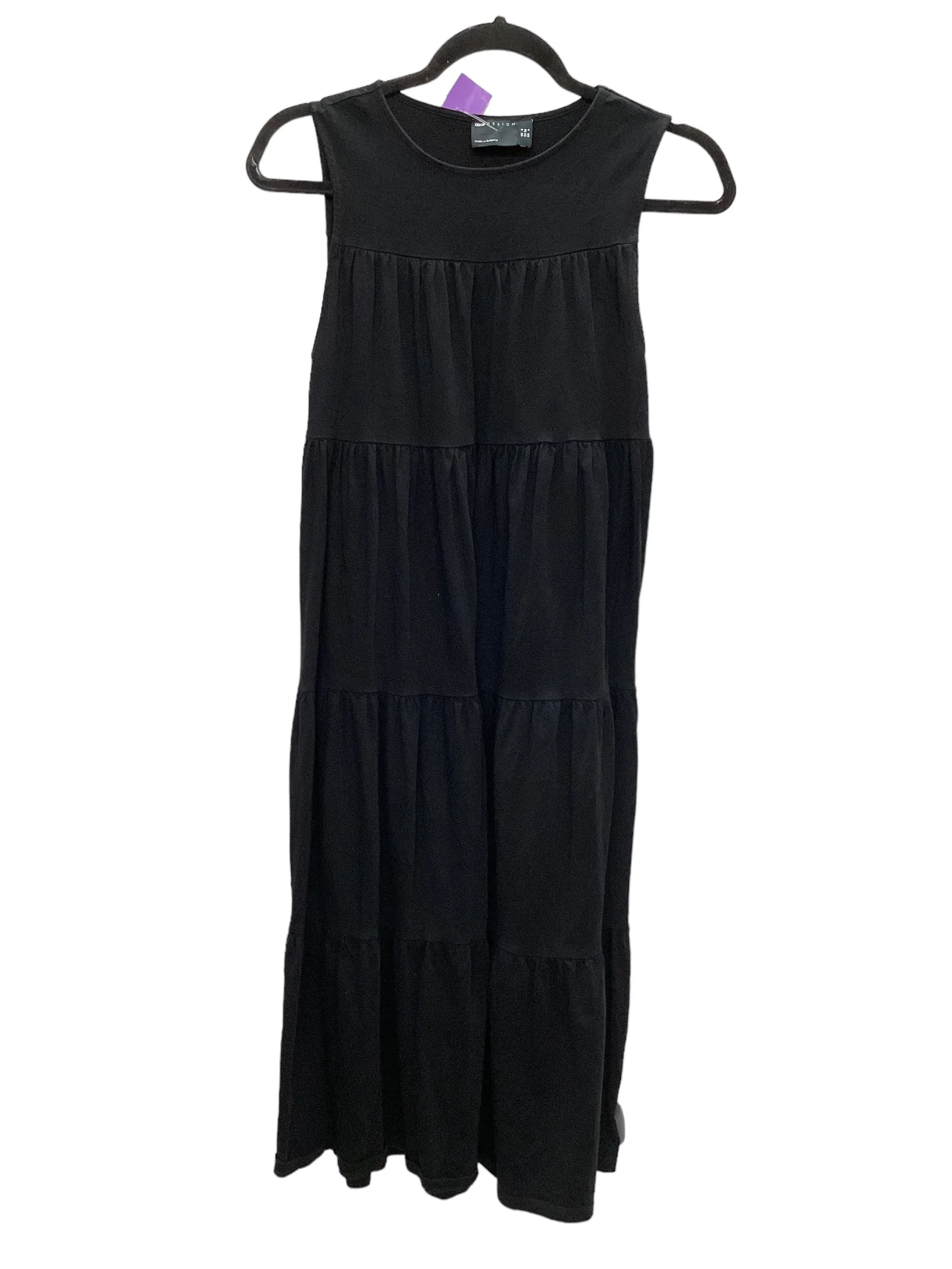 Black Dress Casual Maxi Asos, Size S