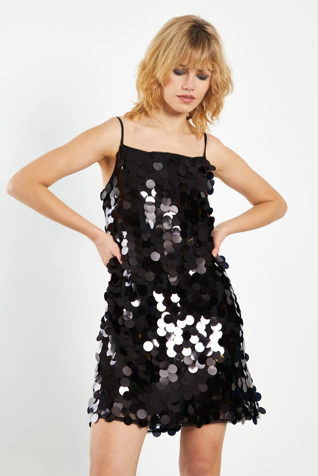 Black Sequin Dress