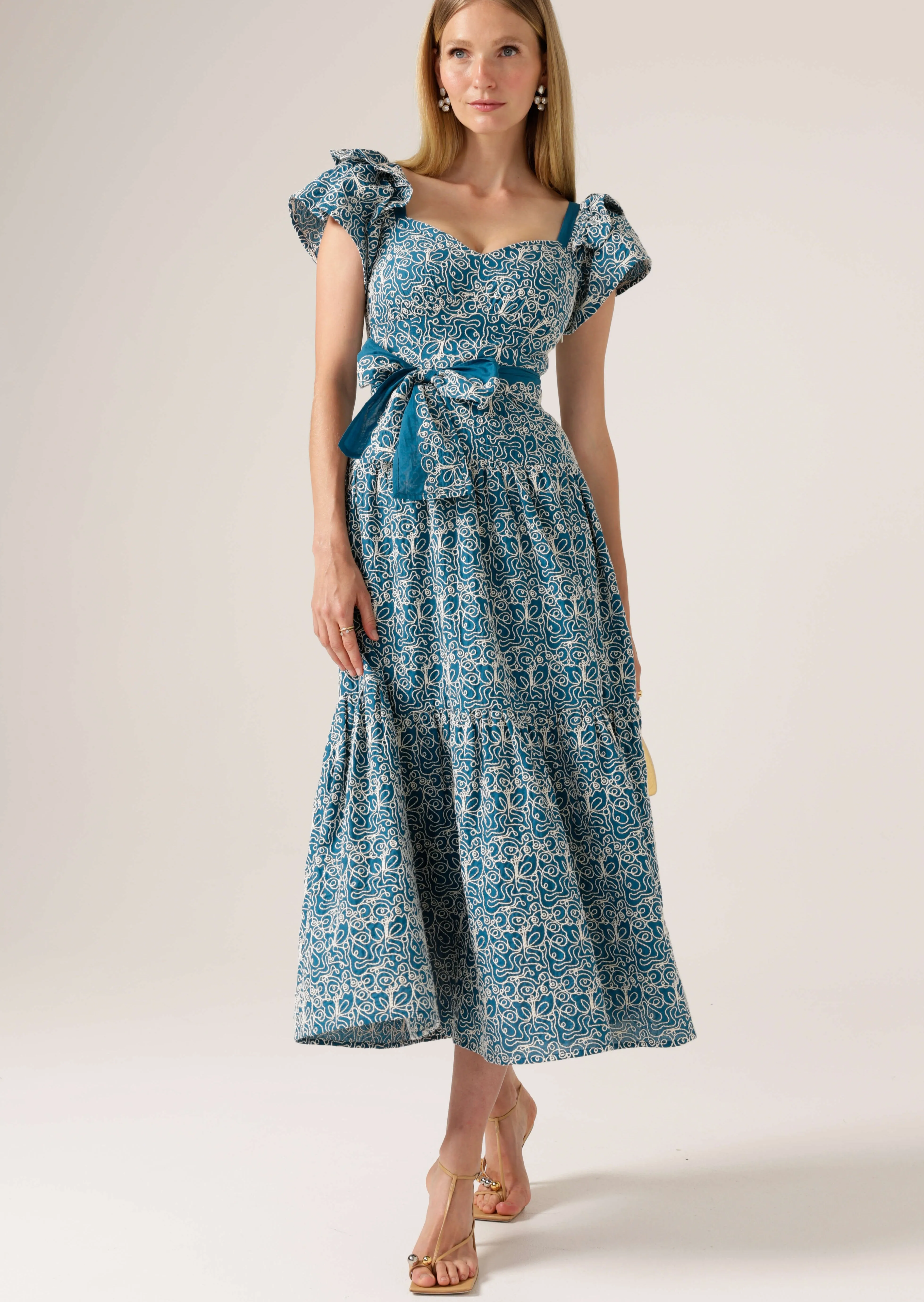 Blue Wing Maxi Dress