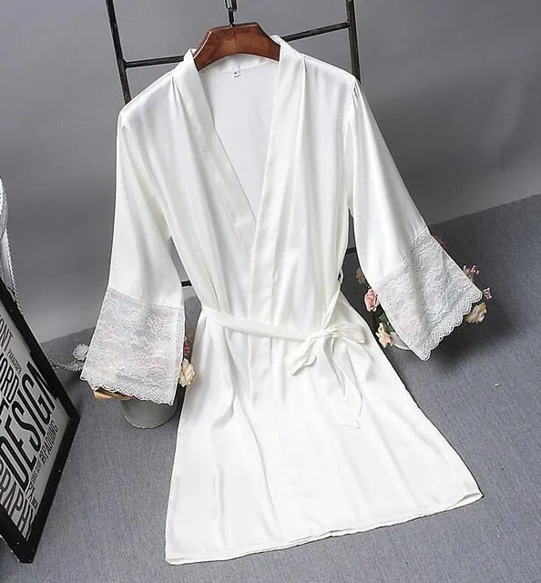 Bridesmaid Robes Satin Robe Bride Elegant Sleepwear