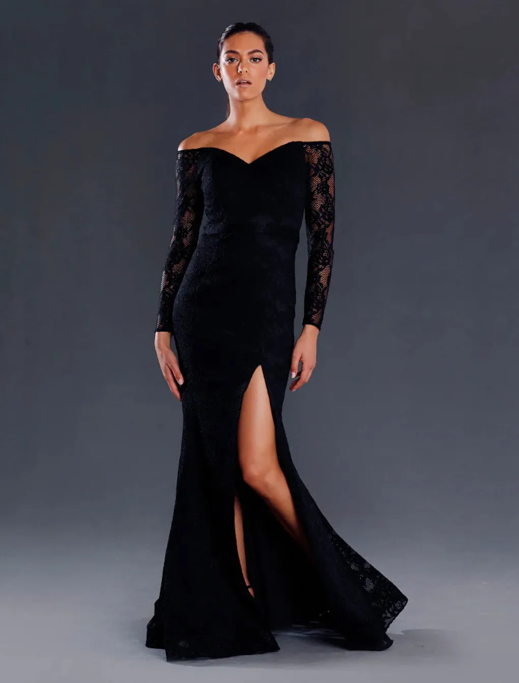 Charlotte Gown JX063 by Jadore - Black