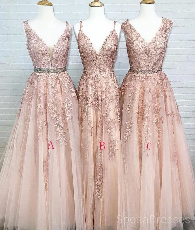 Cheap V neck A-line Lace Beaded Evening Prom Dresses, Cheap Custom Sweet 16 Dresses, 18487