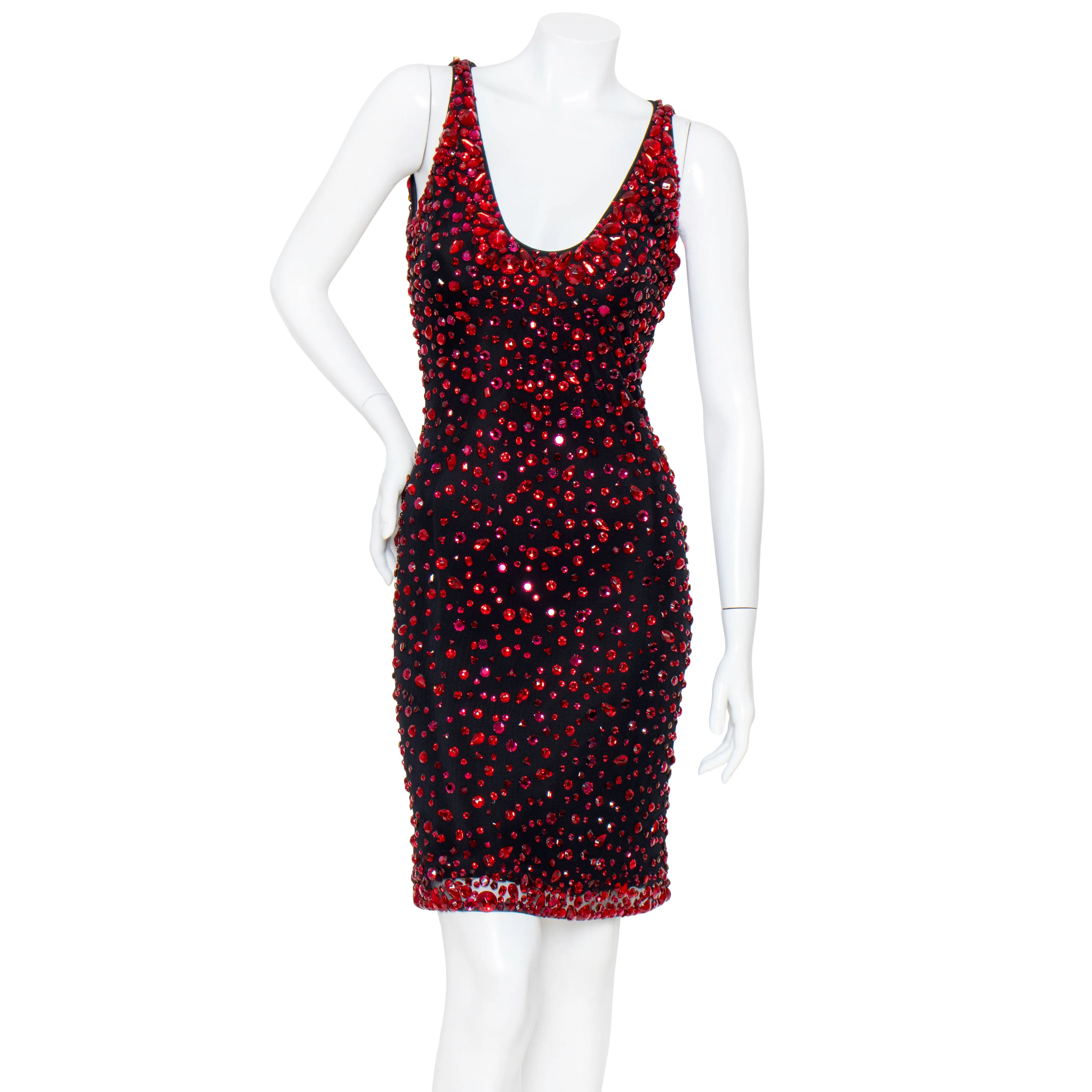 Crystal Embellished Bodycon Dress