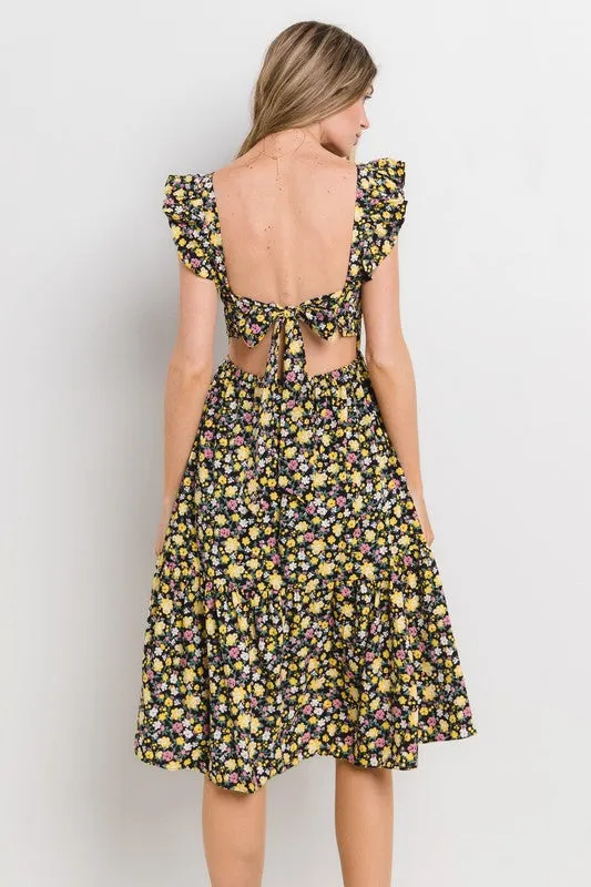 DANIELLE OPEN BACK DRESS