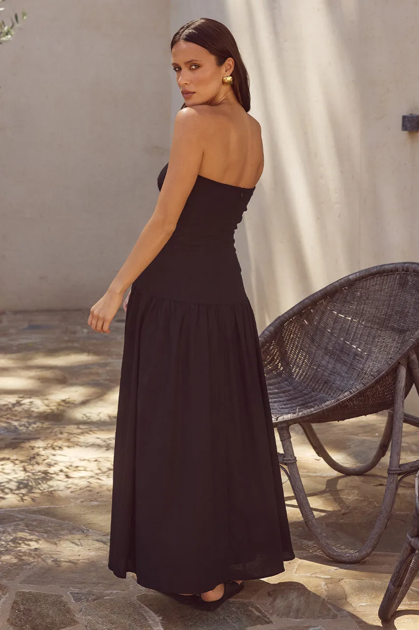 Danika Midi Dress - Black