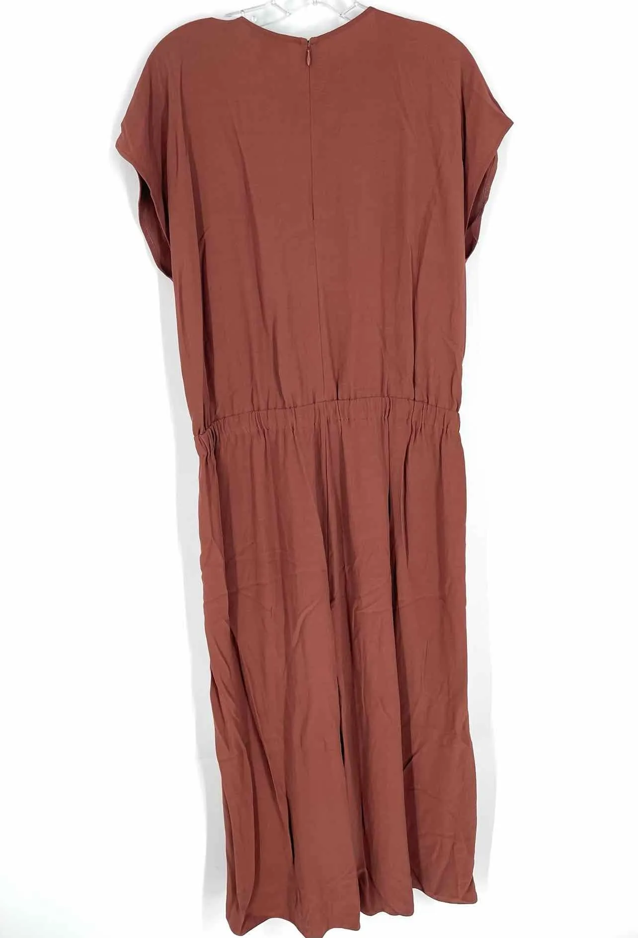 Eileen Fisher Size M Brown Cinched Dresses Jumpsuit