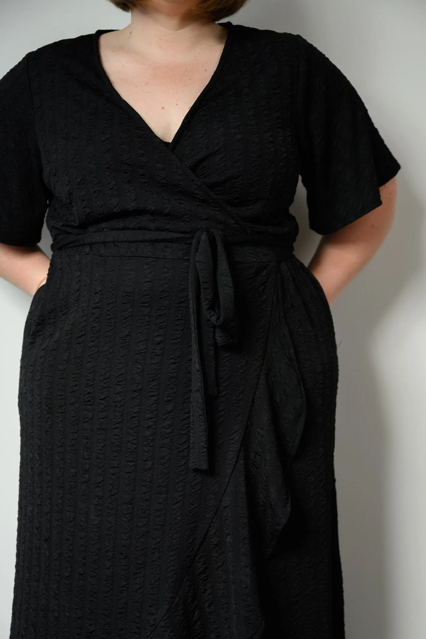 Eloise wrap dress - Black