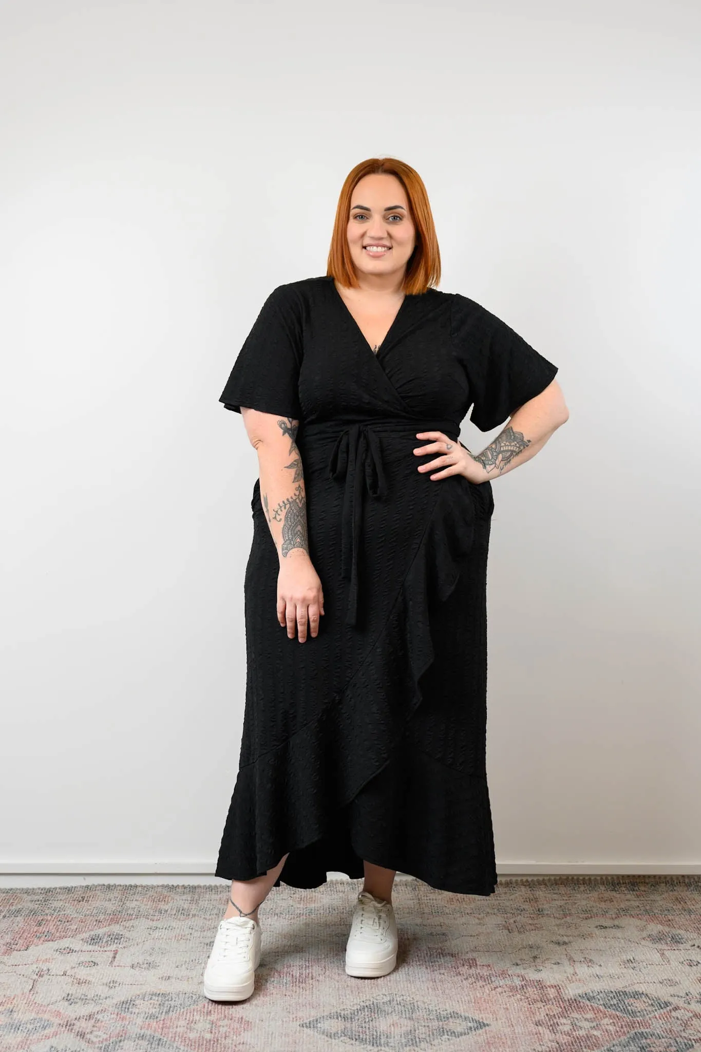 Eloise wrap dress - Black