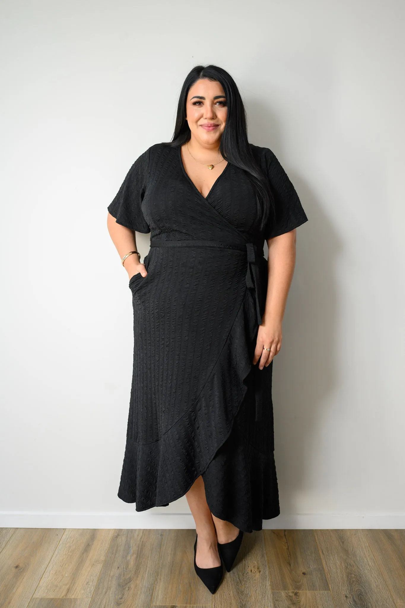 Eloise wrap dress - Black