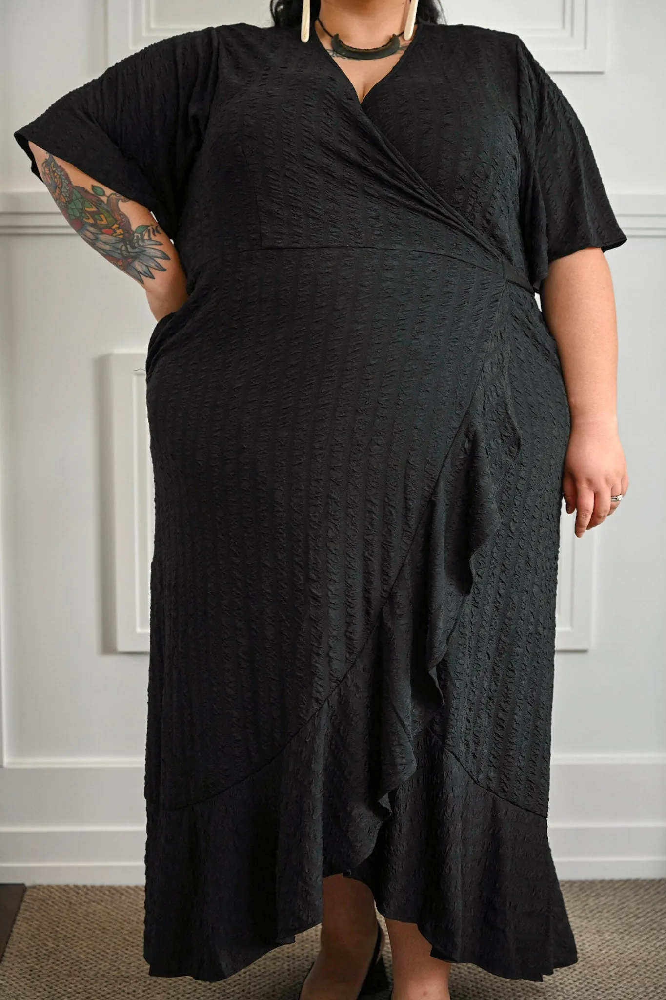 Eloise wrap dress - Black