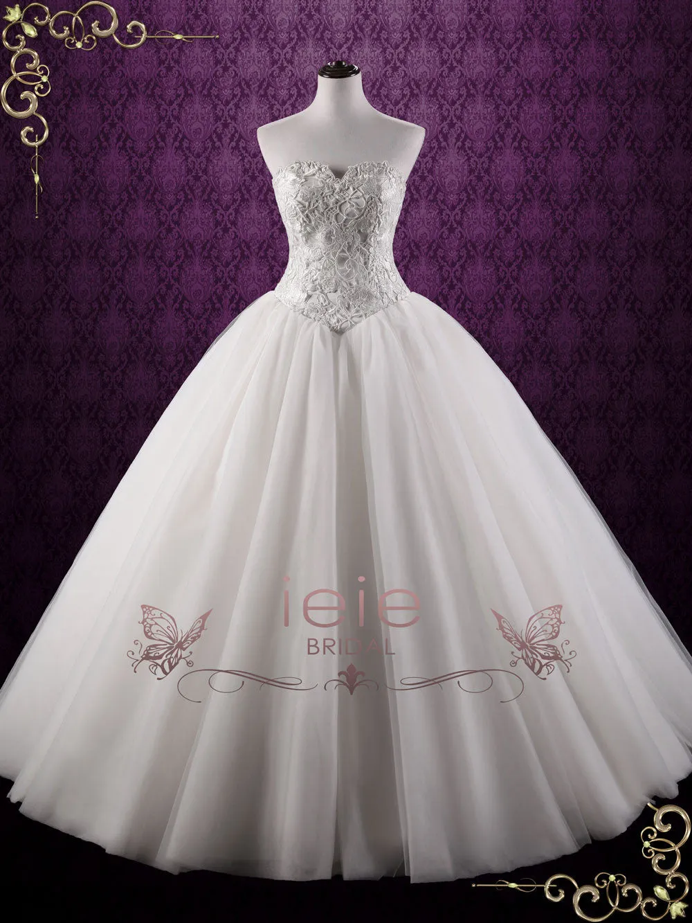 Fairy Tale Lace Ball Gown Wedding Dress | Bella