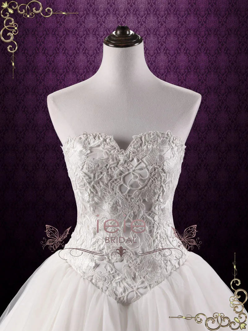 Fairy Tale Lace Ball Gown Wedding Dress | Bella