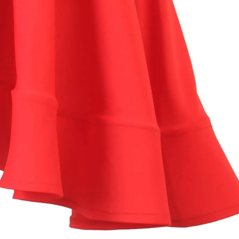 Fiesta Flame Red Latin Dress | LQ333