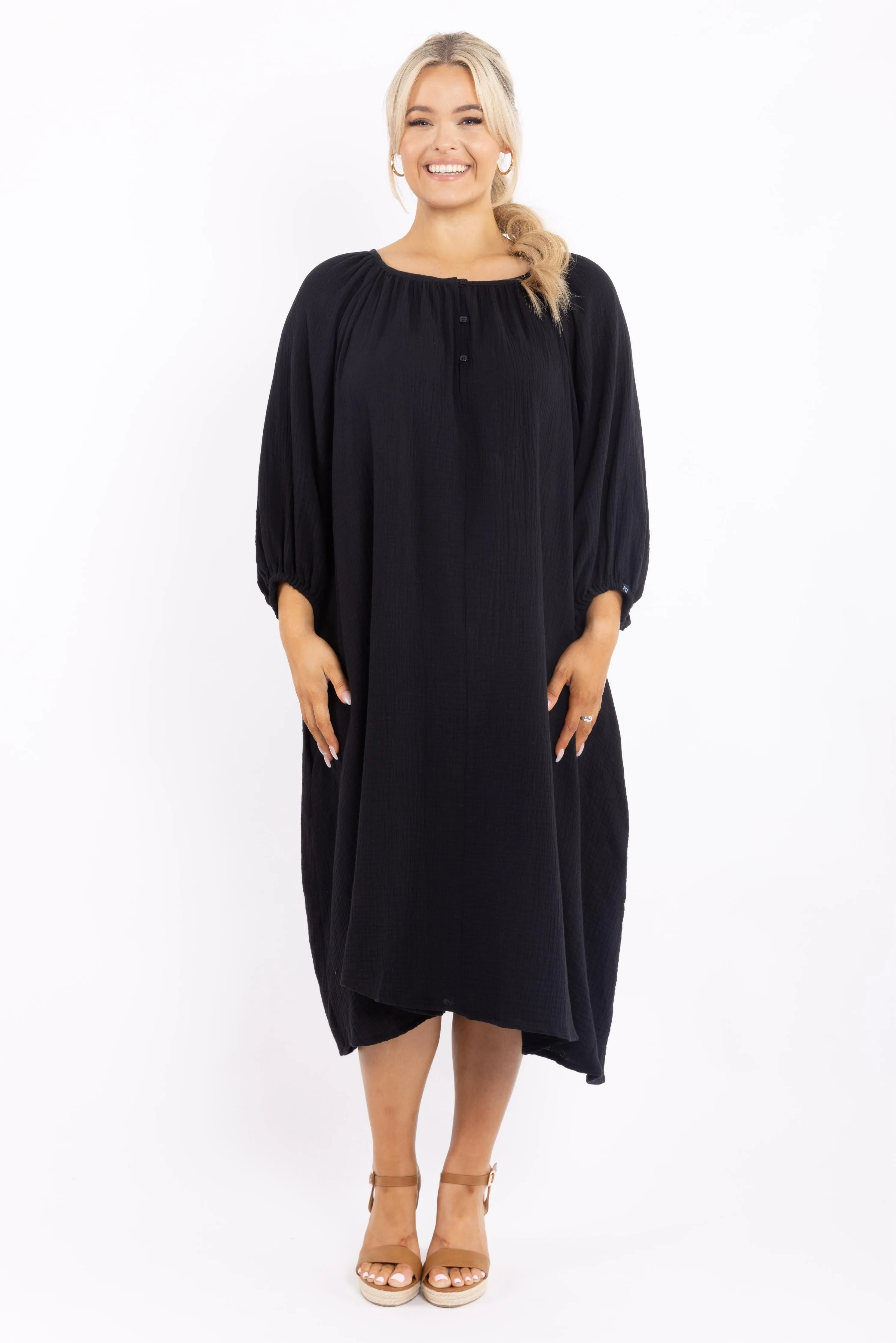 FINAL SALE Beverly Dress in Black