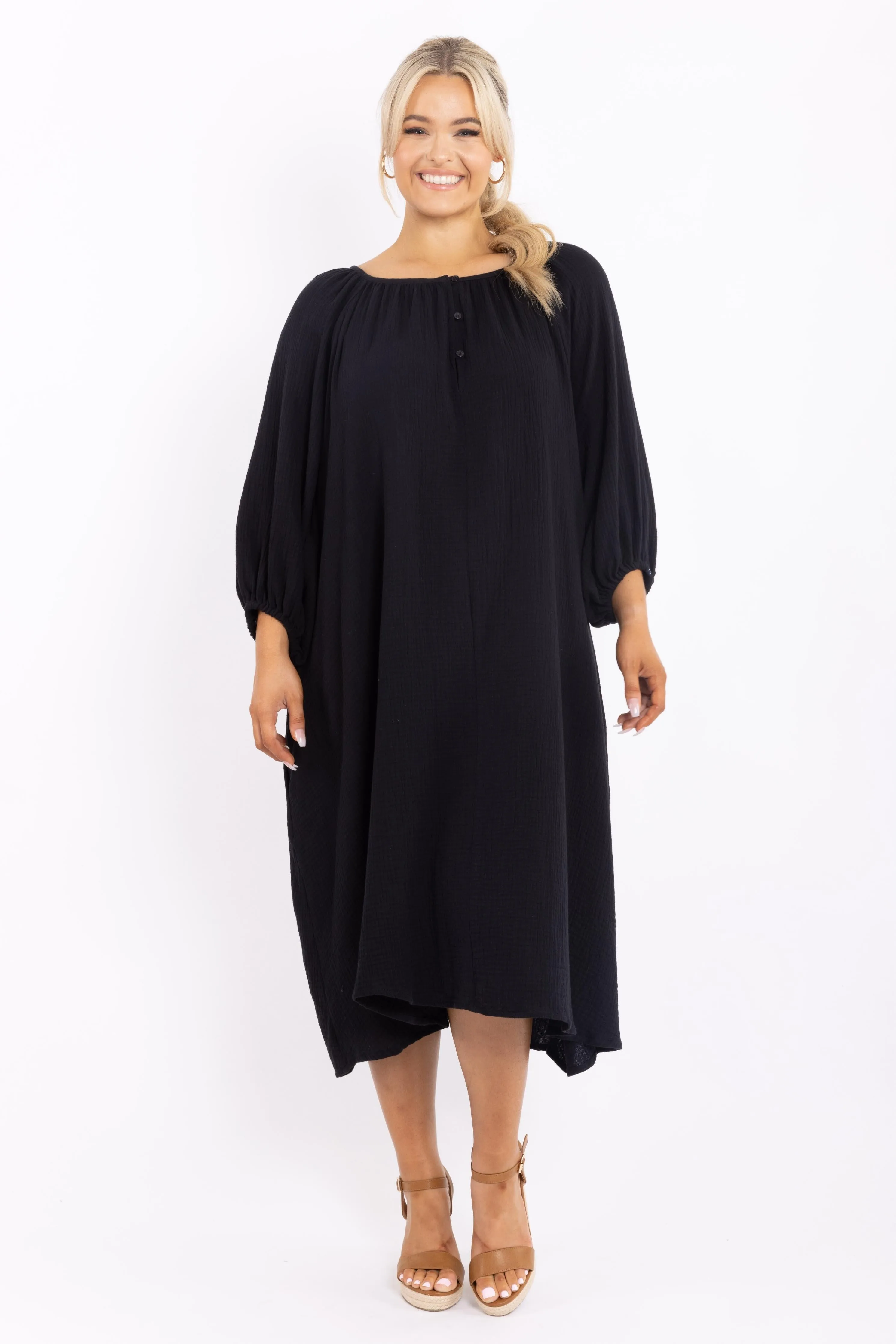 FINAL SALE Beverly Dress in Black