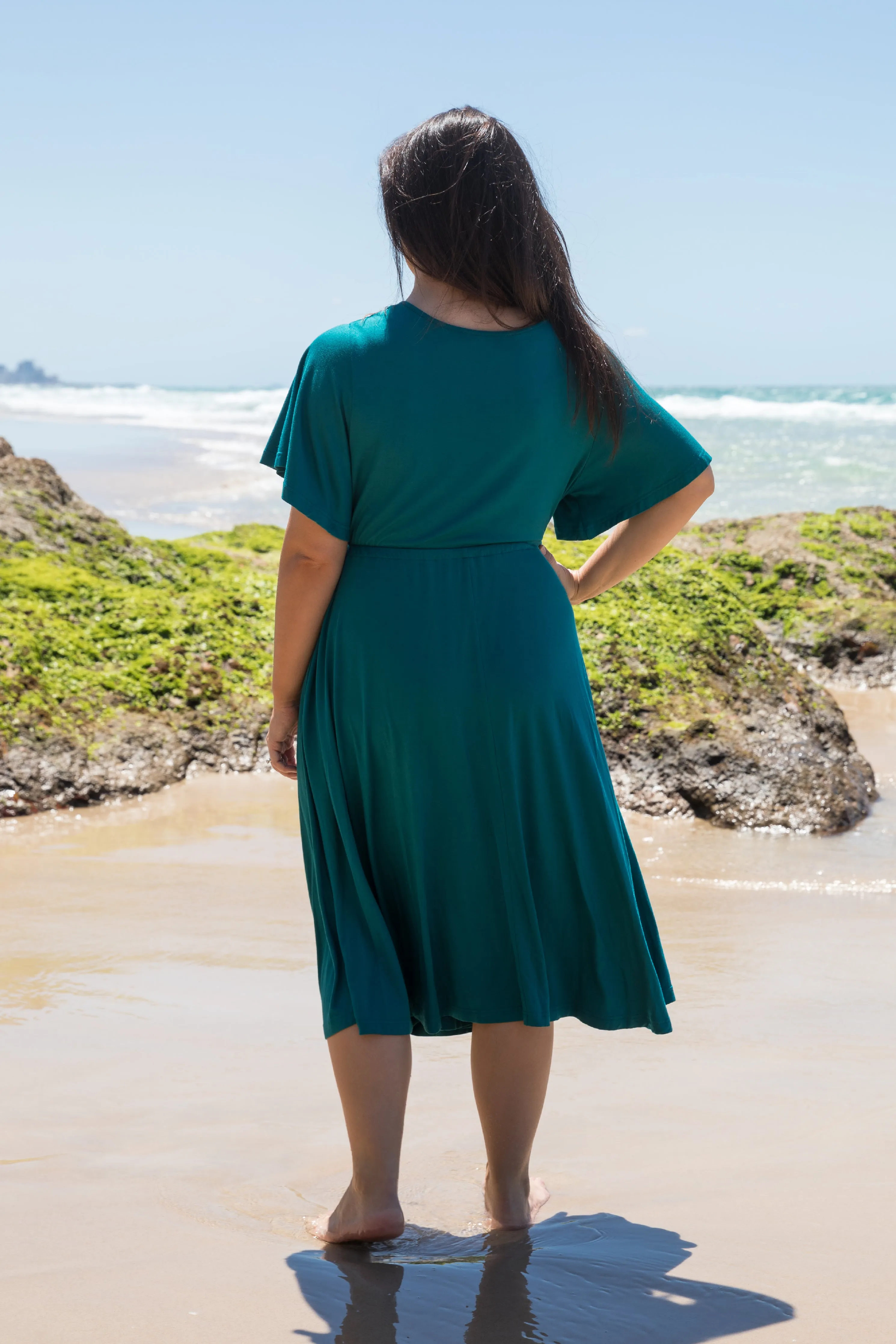 FINAL SALE Billine Dress in Teal