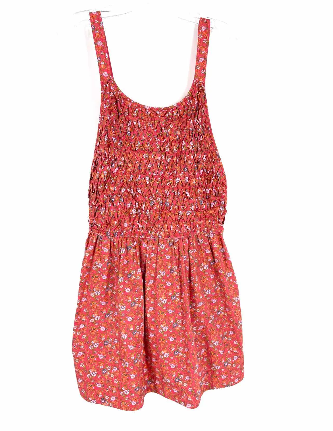 Free People Size S Pink/Multi Floral Smocked Dresses Dress