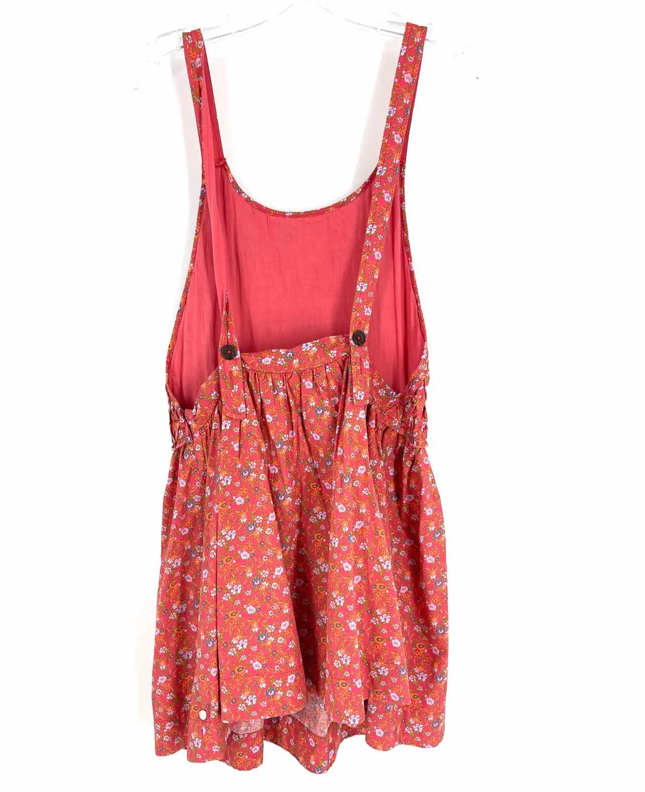 Free People Size S Pink/Multi Floral Smocked Dresses Dress