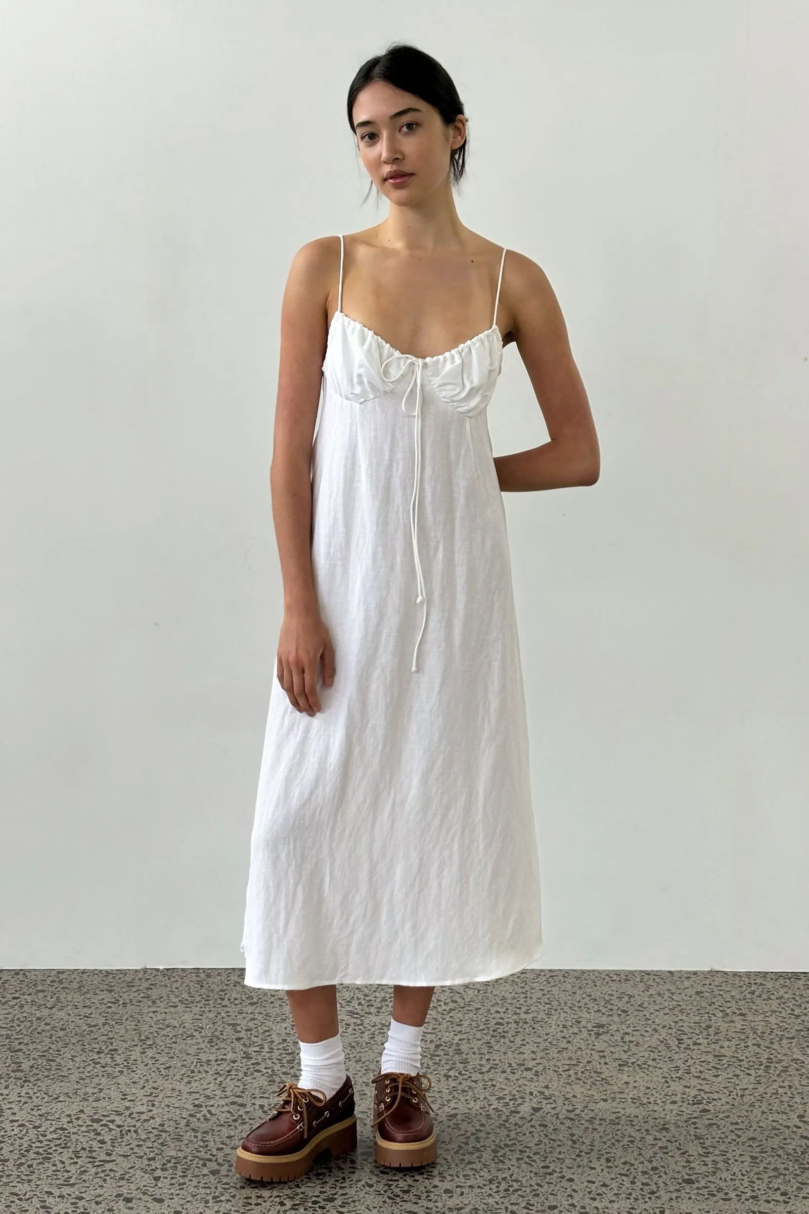 Frou Frou Dress in White