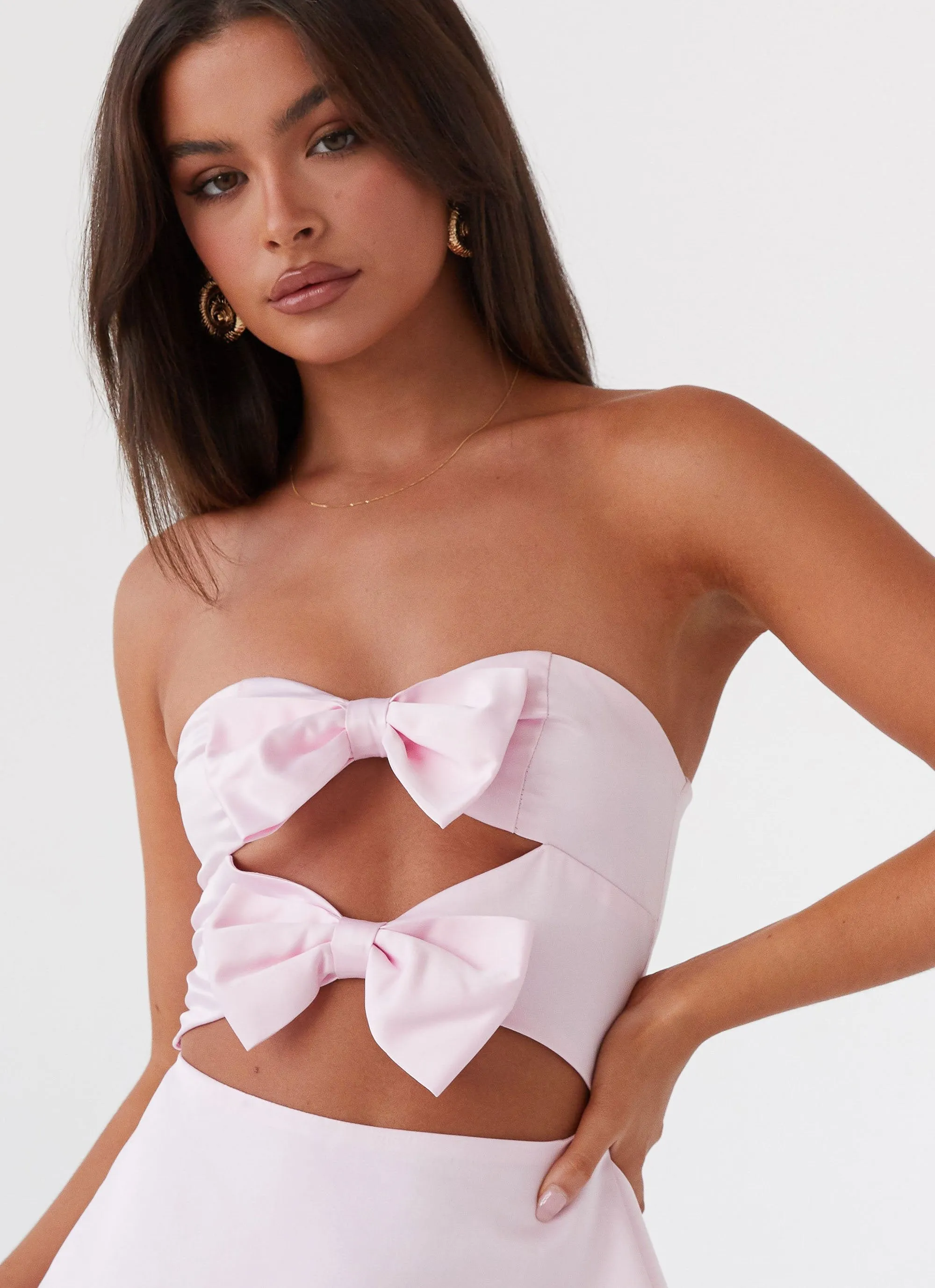 Girl Crush Bow Mini Dress - Pink