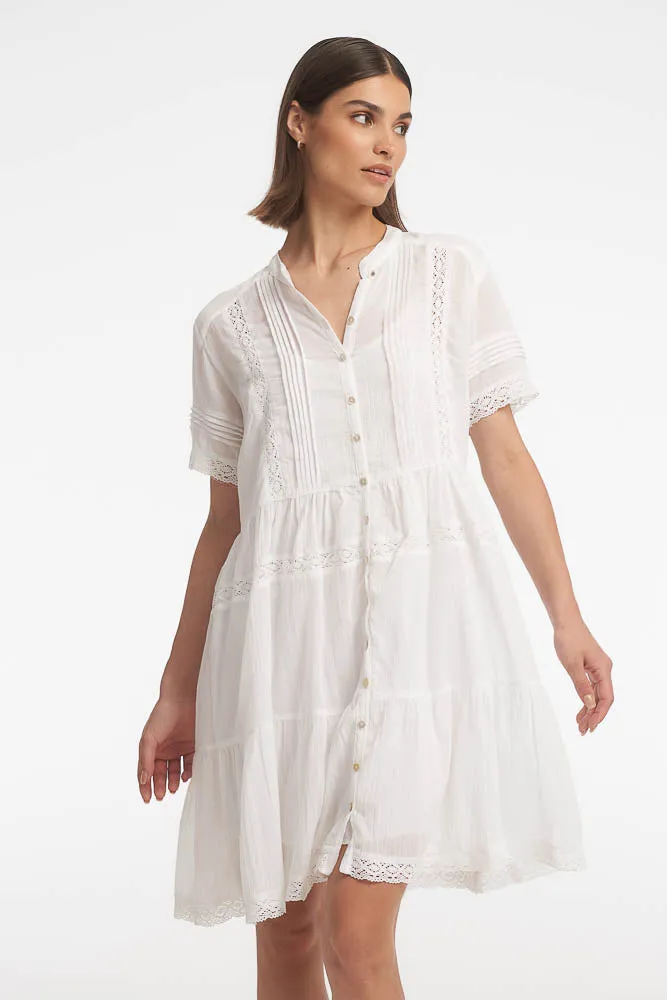 Janice  Midi Dress / White