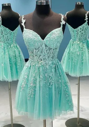 Lace Homecoming Dresses,Short Prom Dresses,BP733