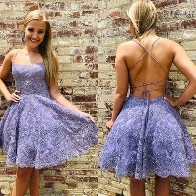 Lace Homecoming Dresses,Short Prom Dresses,Evening Dresses,Formal Dresses,BP513