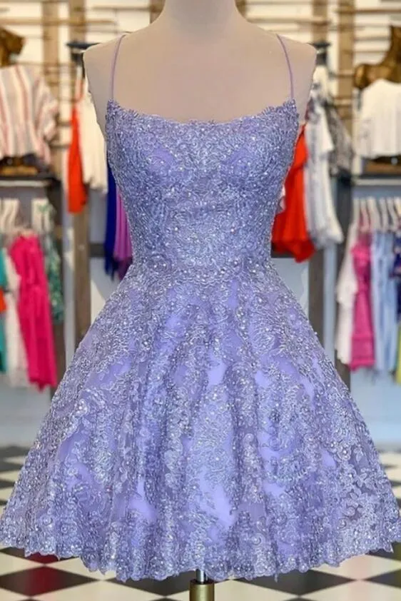 Lace Homecoming Dresses,Short Prom Dresses,Evening Dresses,Formal Dresses,BP513