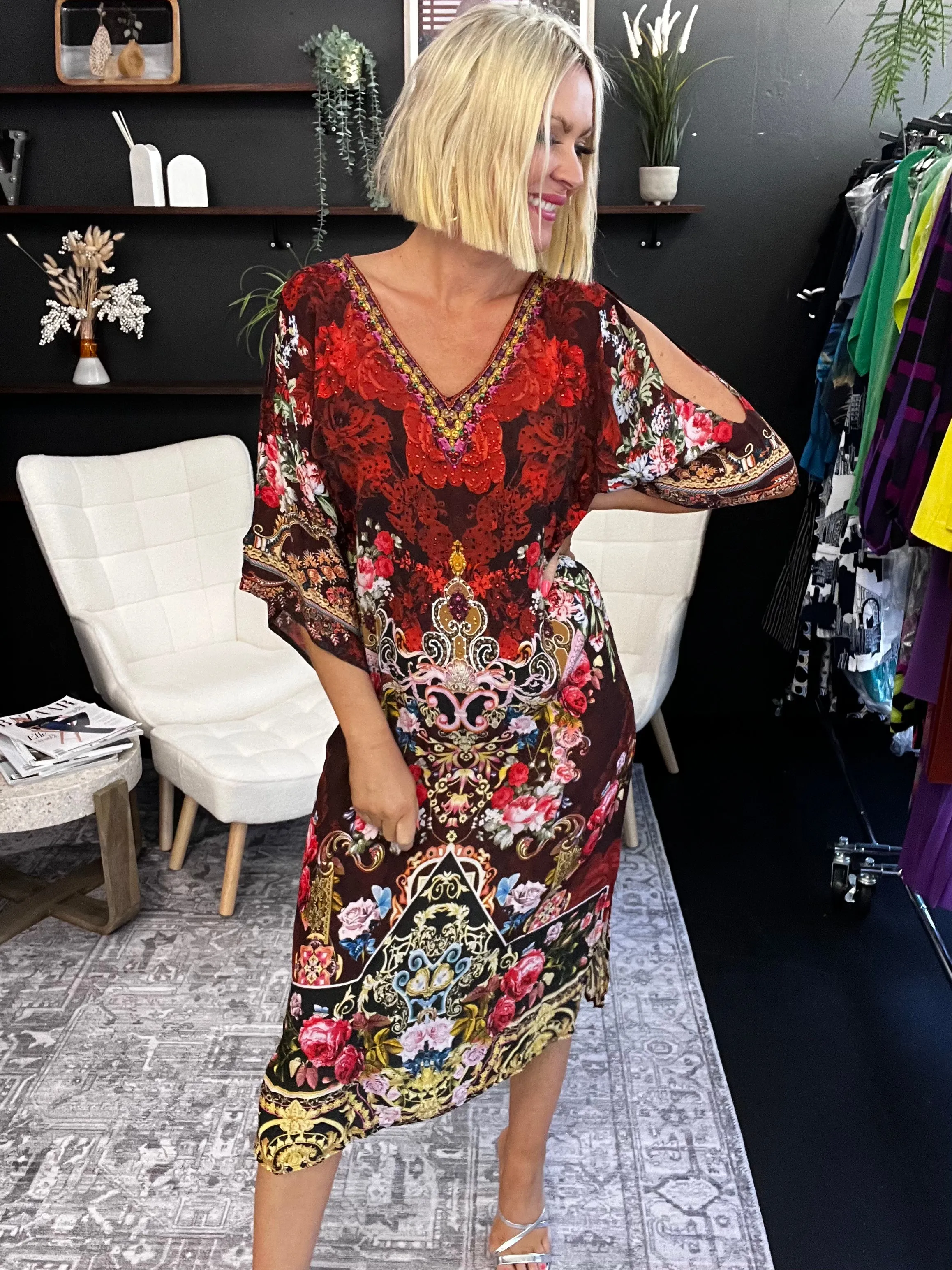 Lola Sleeve Split  Dress