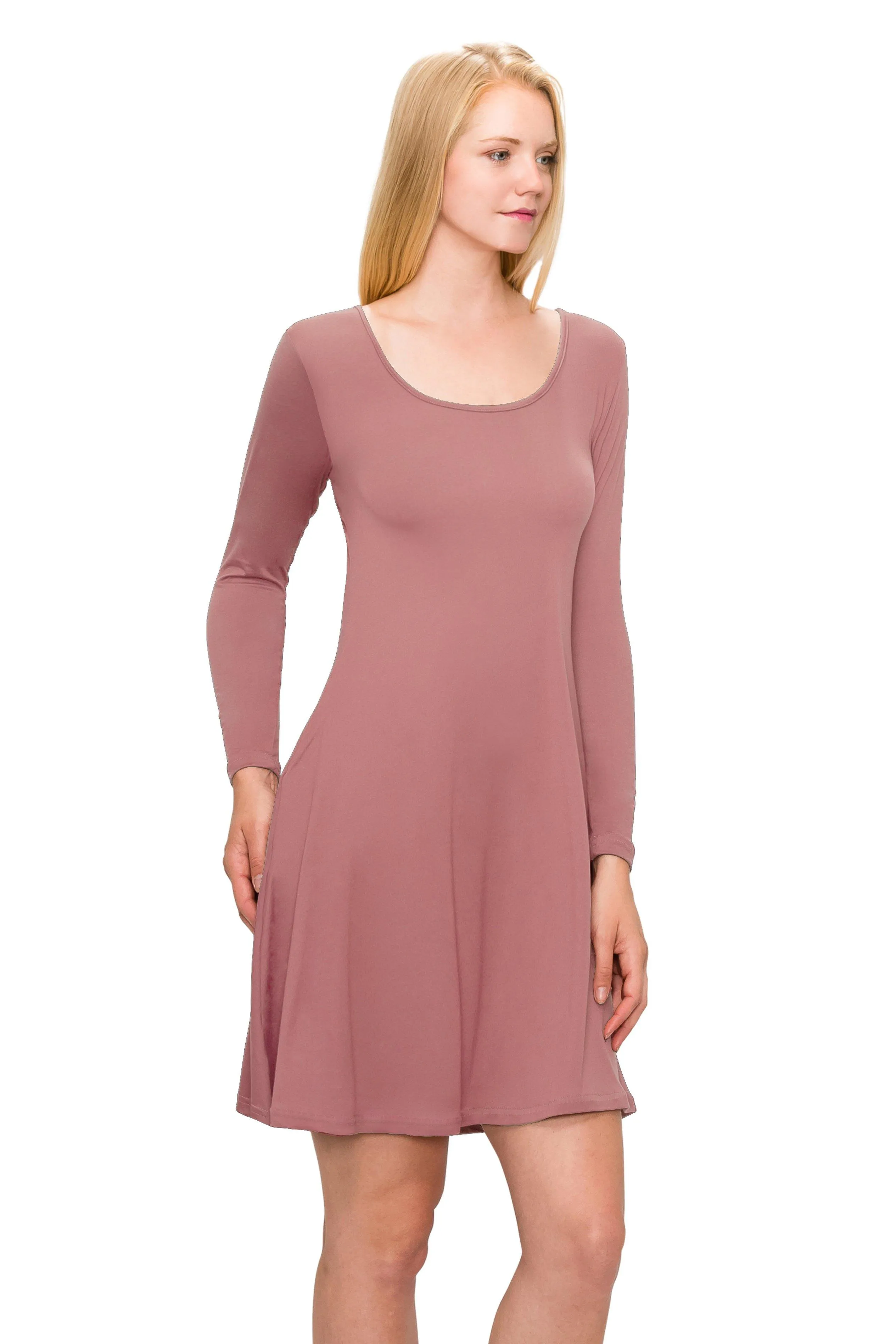 Long Sleeve Swing Dress