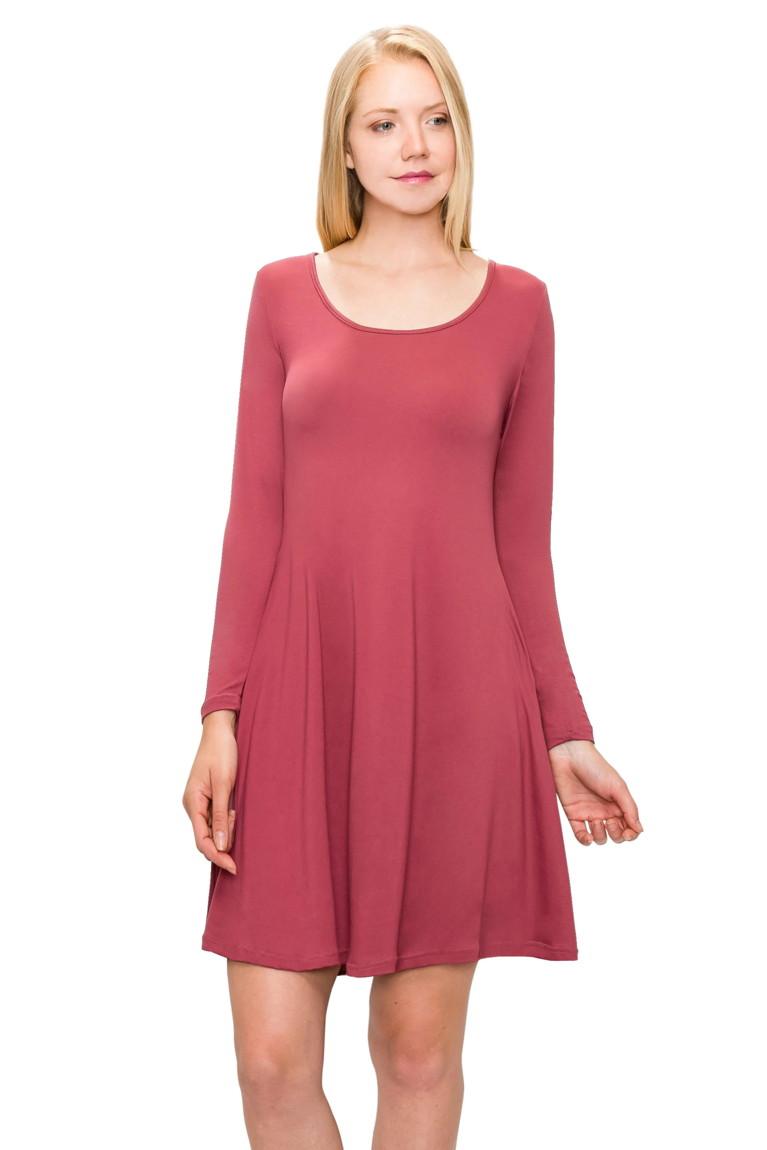 Long Sleeve Swing Dress