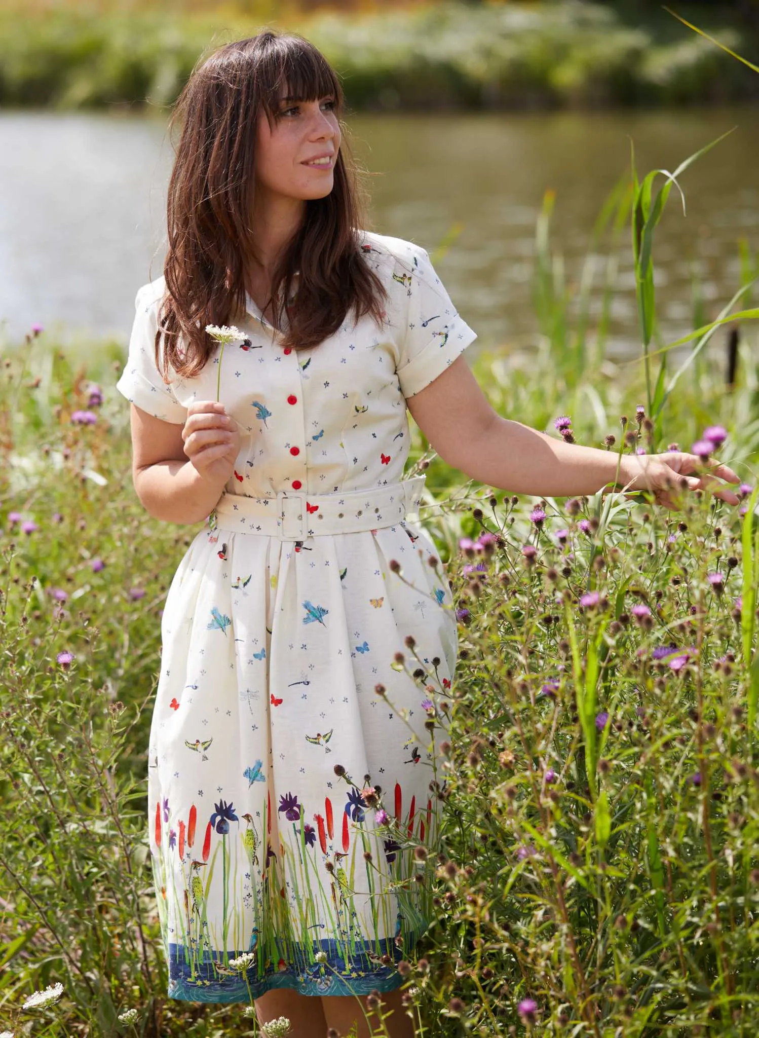 Louise Dress - Ivory Riverside