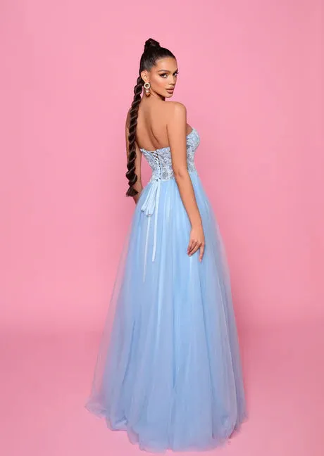 NICOLETTA Khloe Gown - Light Blue