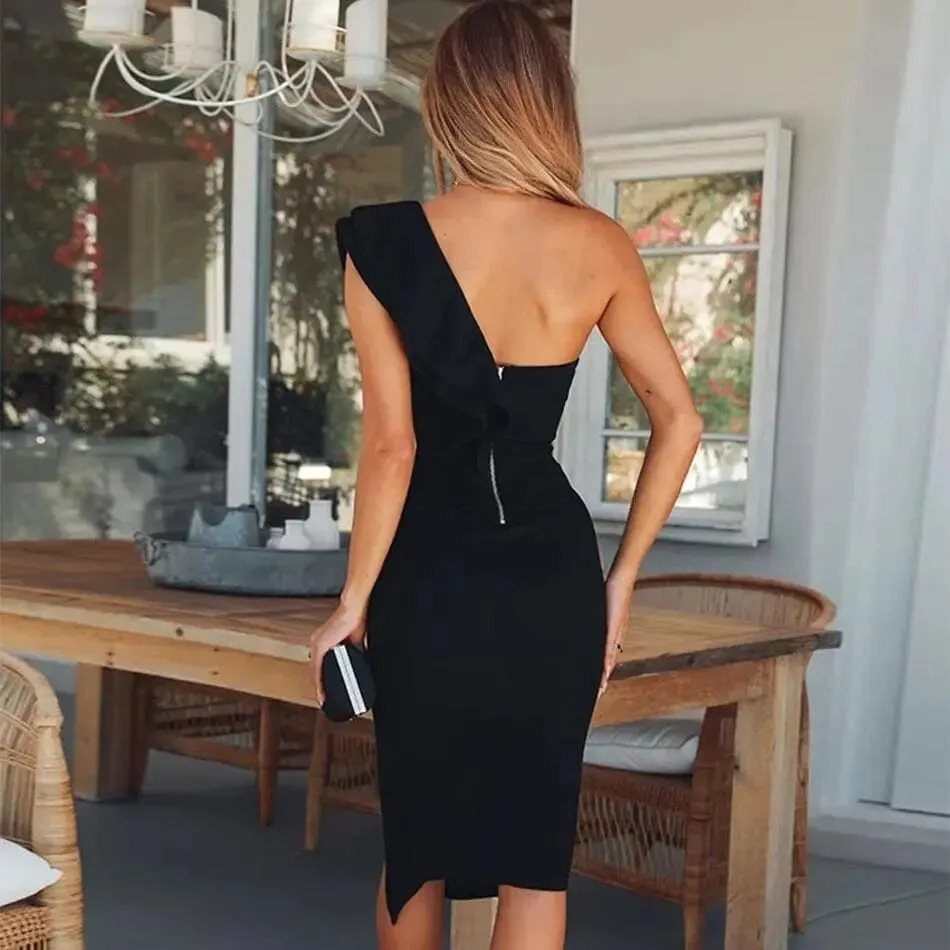 One Shoulder Bodycon Dress