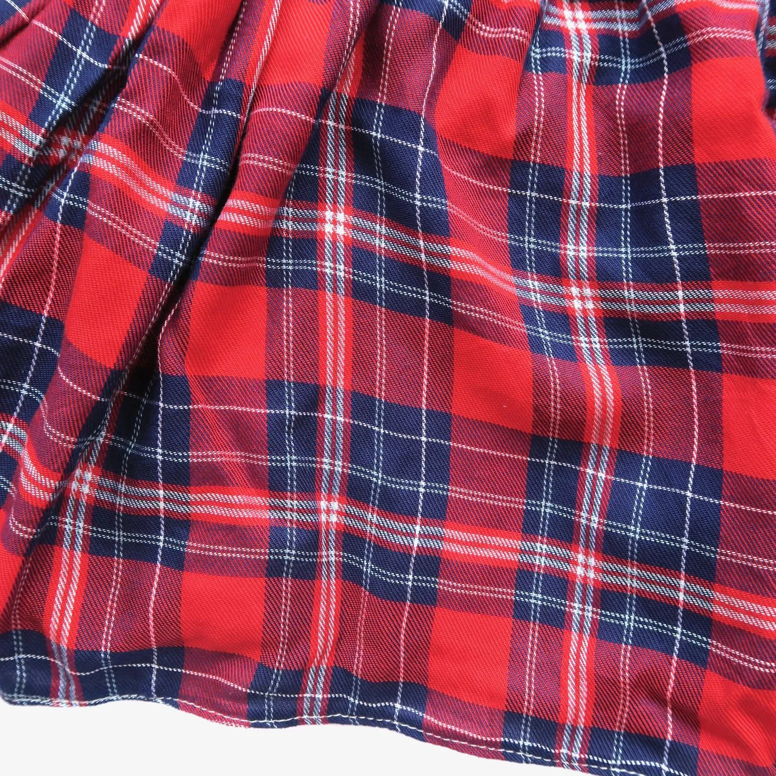 Periwinkle Dress in Red Tartan