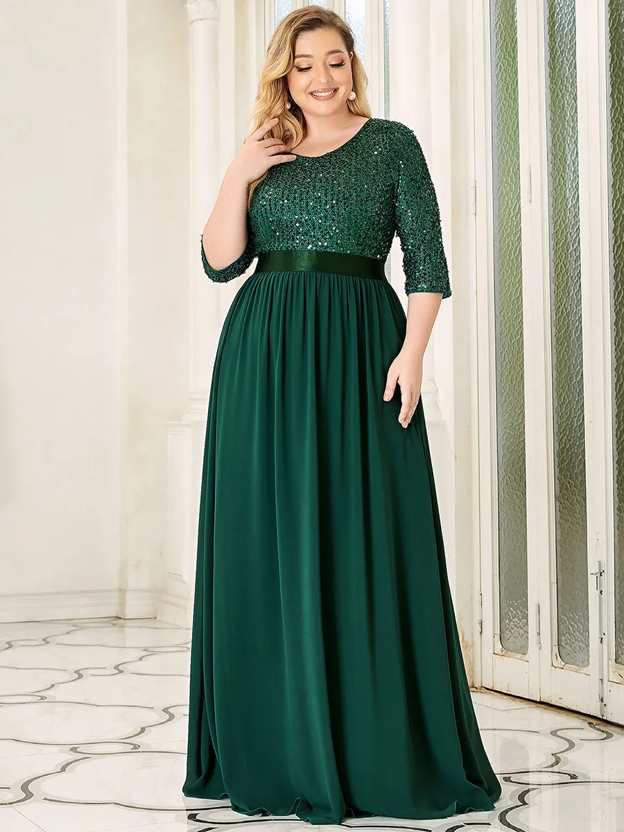 Plus Long Tulle & Sequin Wholesale Evening Dresses for Mother of the Bride