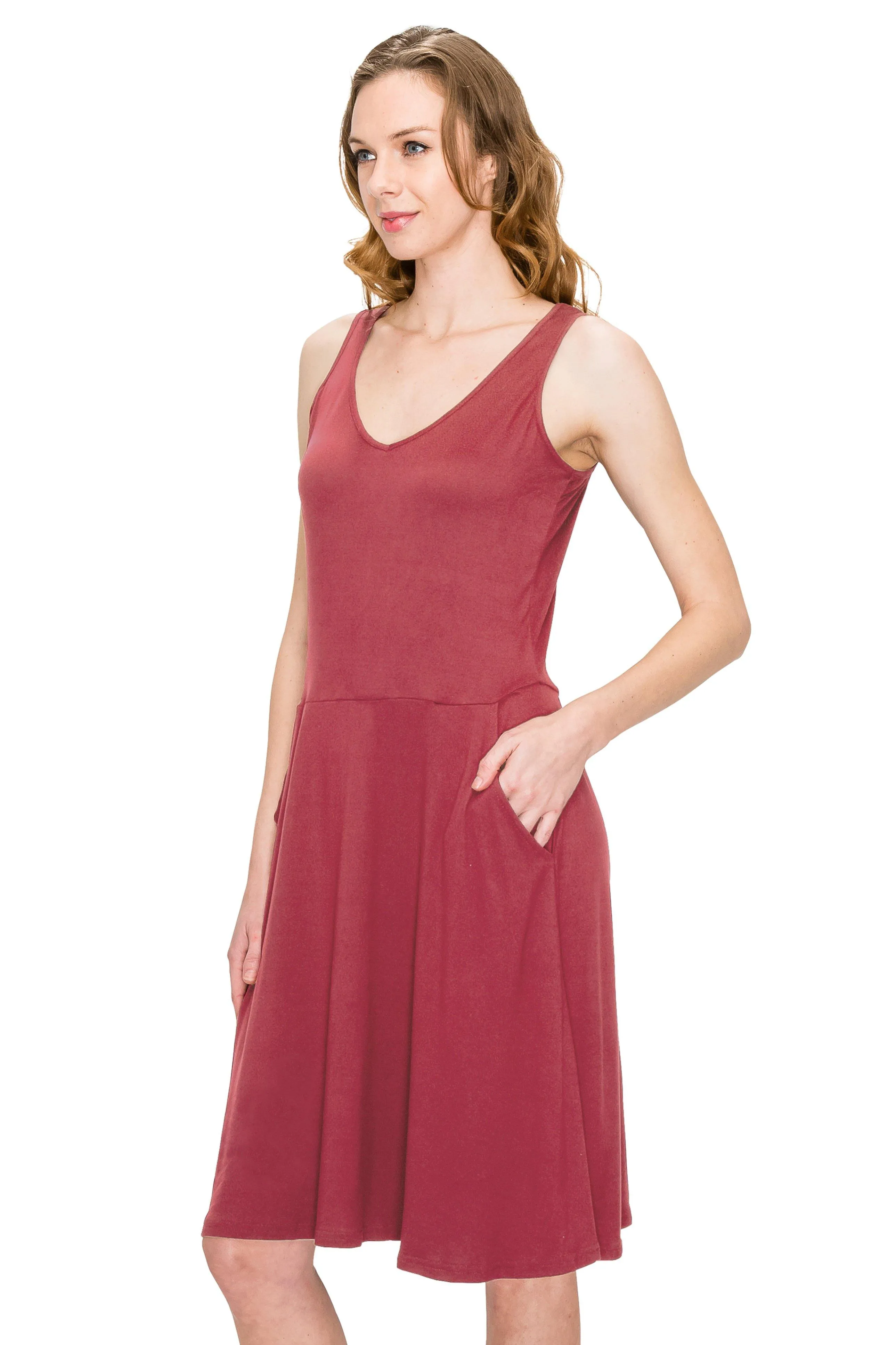 Sleeveless Loose Swing Tank Dress