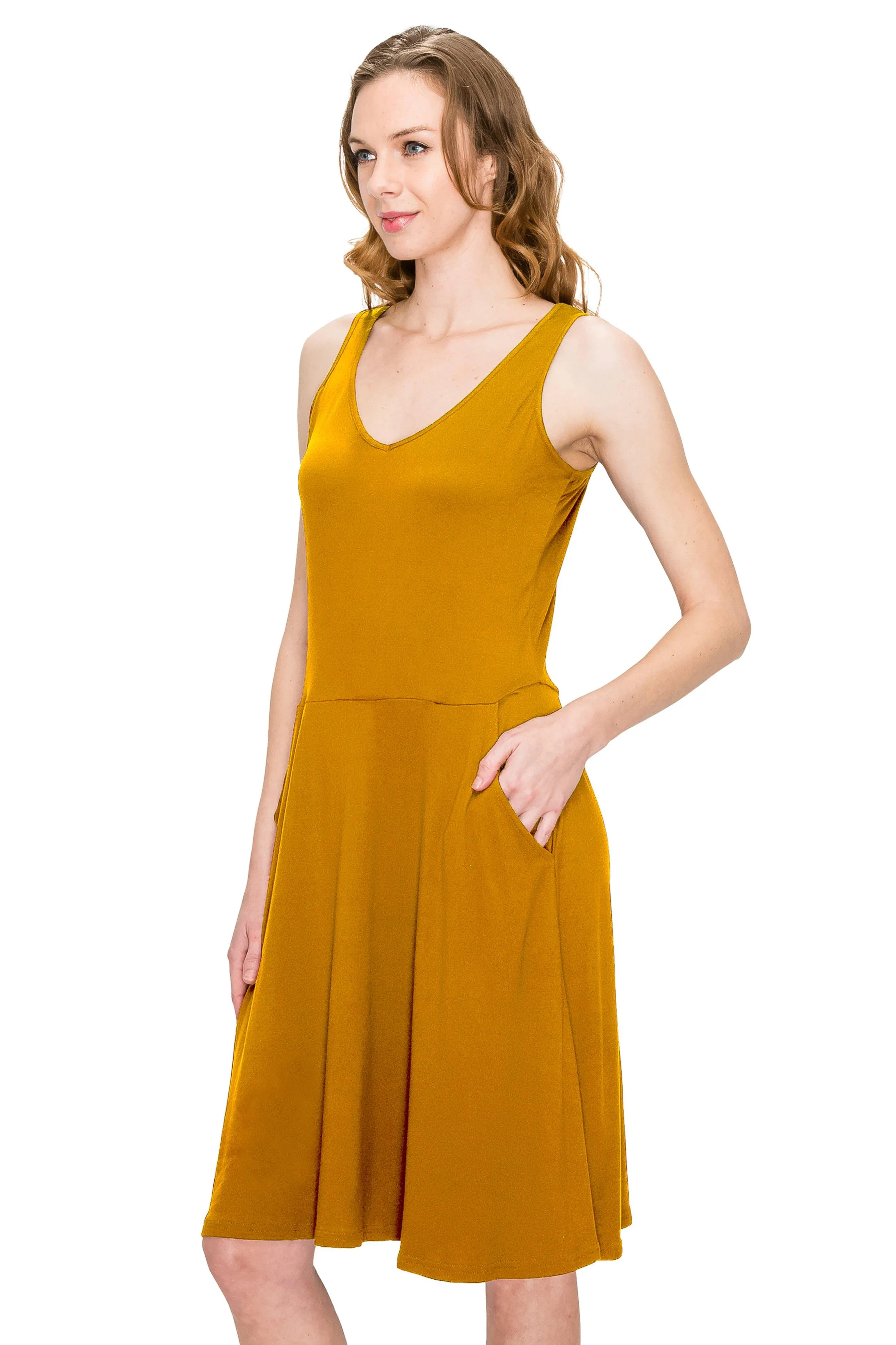 Sleeveless Loose Swing Tank Dress